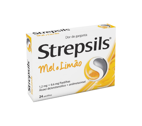Strepsils Mel e limão, 1,2/0,6 mg x 24 pst