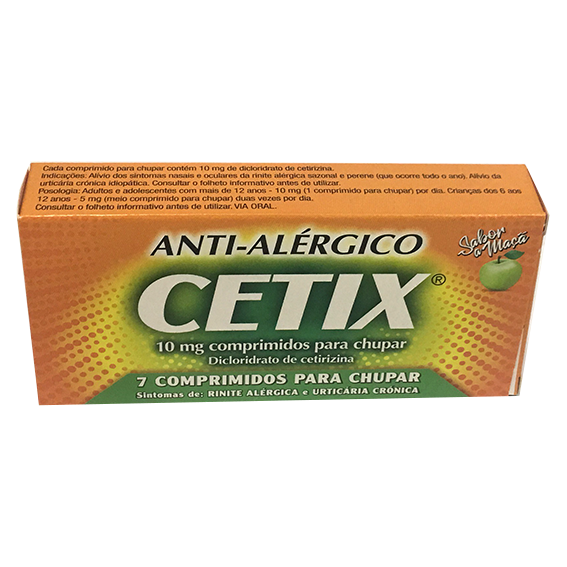 Cetix, 10 mg x 7 comp chupar