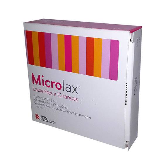 Microlax, 270/27 mg/3 mL x 6 enema sol tubo