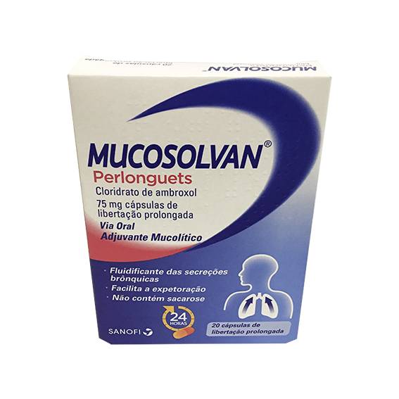 Mucosolvan Perlonguets, 75 mg x 20 cáps lib prol