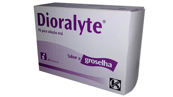 Dioralyte (Sabor Groselha) x 20 pó sol oral saq