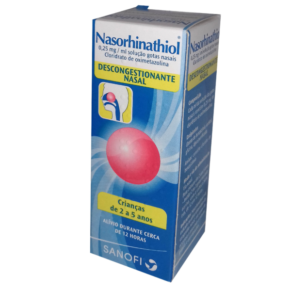 Nasorhinathiol, 0,25 mg/mL-15mL x 1 sol nasal conta-gotas