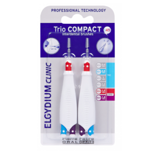 Elgydium Clinic Escovilhão Trio Compact Espaços Largos Mistos x2