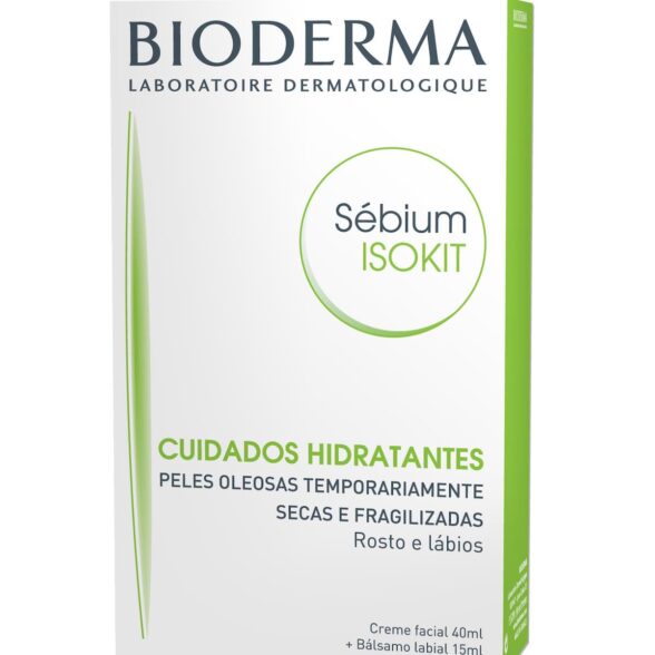Sebium Bioderma Isokit Lip Balm15ml+Creme 40ml