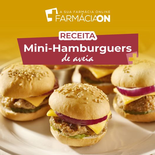 Receita de Mini-hamburguers de aveia